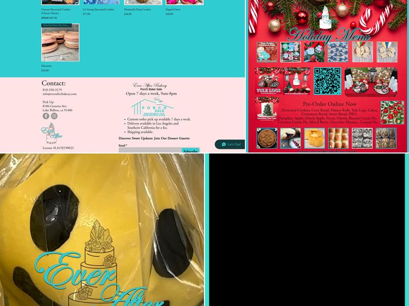 Ever After Bakery Menu