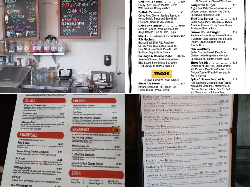 Railgarten Menu