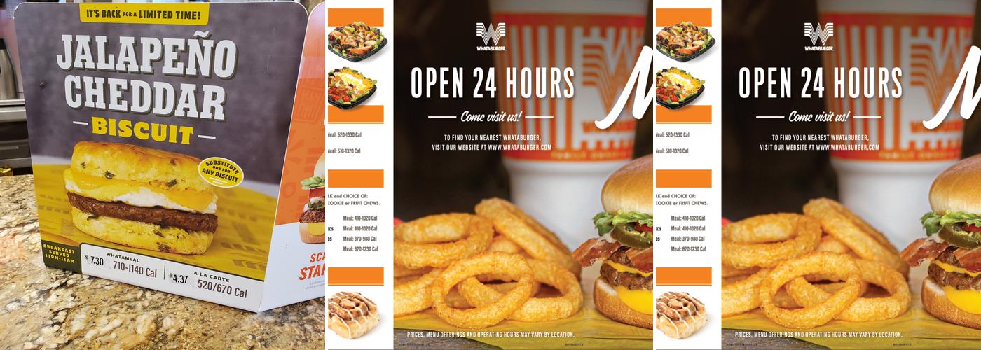 Whataburger Menu