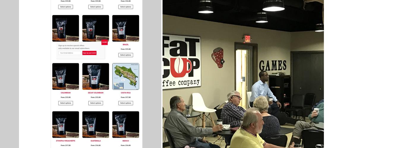 Fat Cup Coffee Company Menu