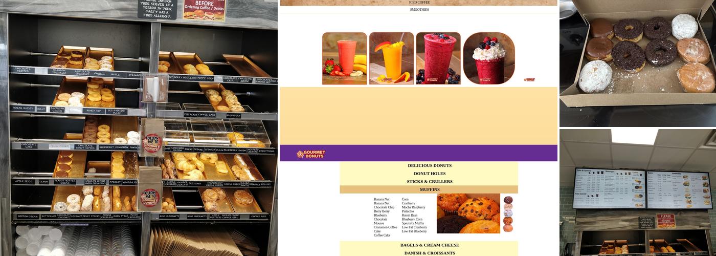 Gourmet Donuts Menu