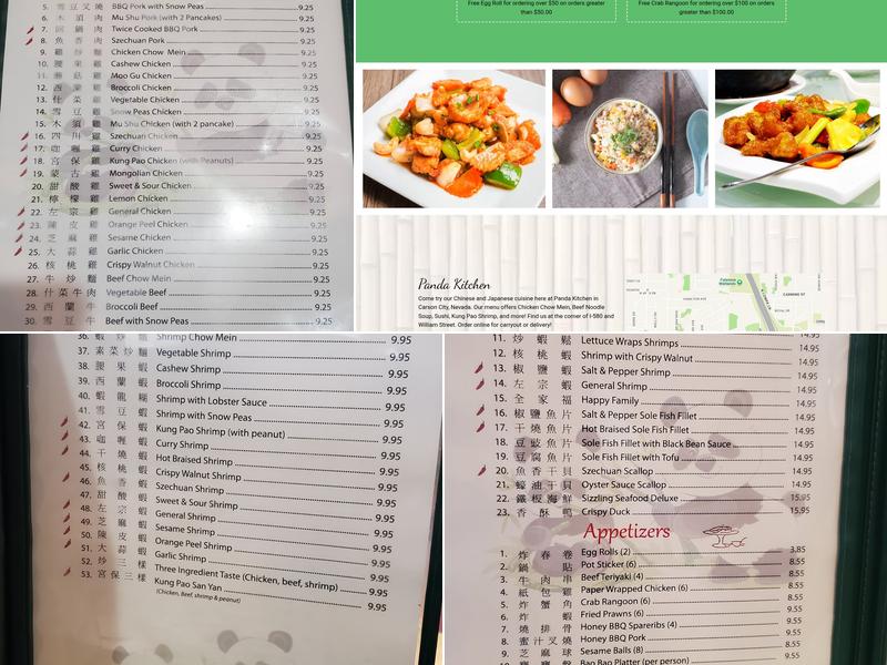 Panda Kitchen Menu