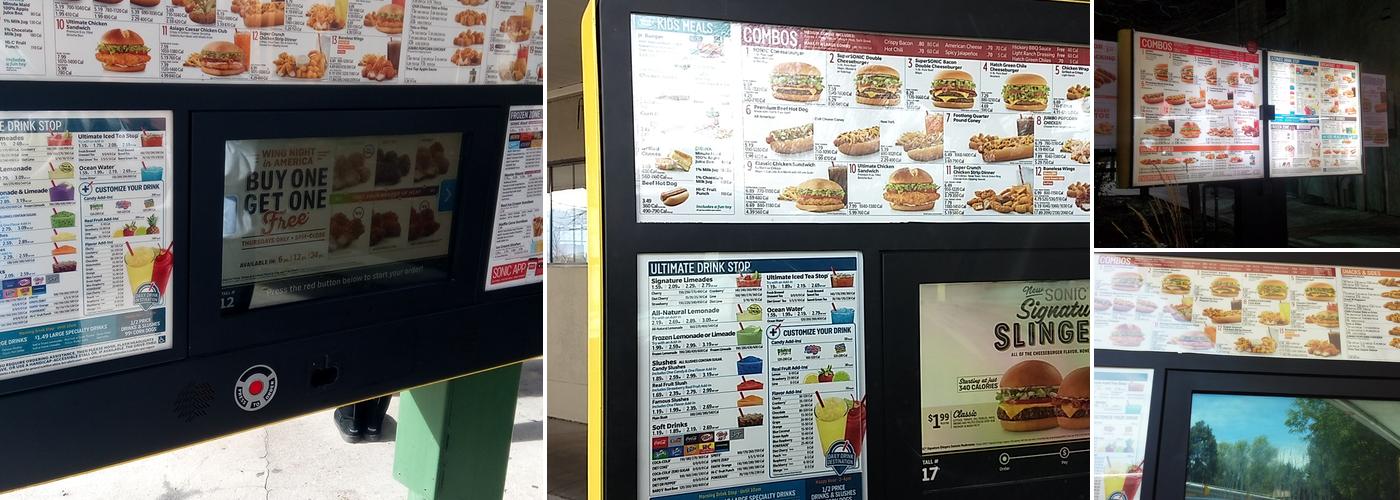 Sonic Drive-In Menu