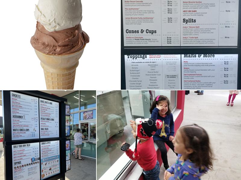 Andy's Frozen Custard Menu
