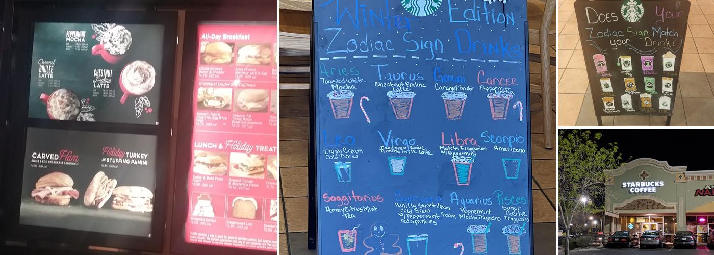 Starbucks Menu