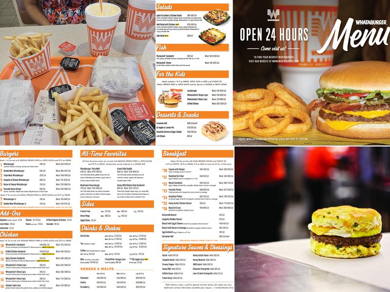 Whataburger Menu