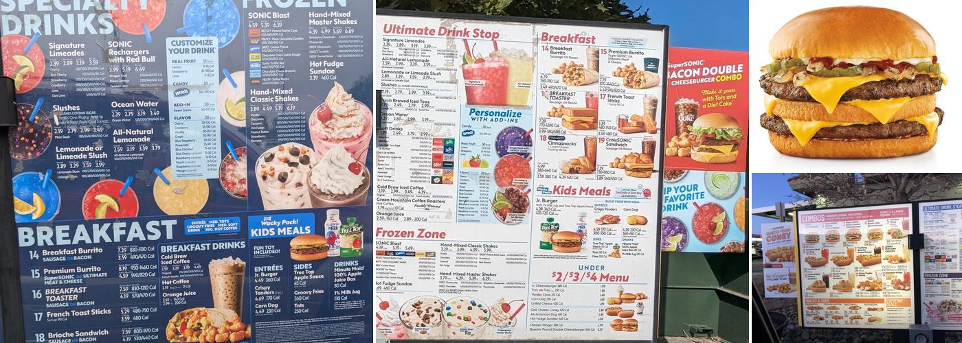 Sonic Drive-In Menu