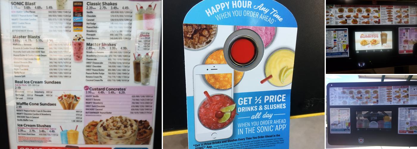 Sonic Drive-In Menu