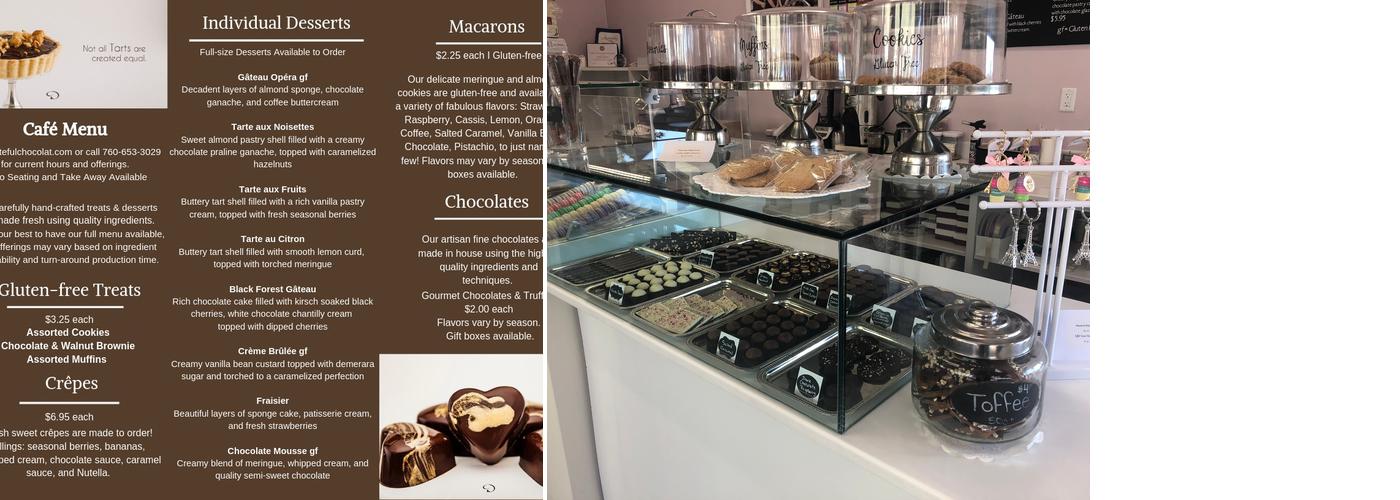 D'liteful Chocolat Menu