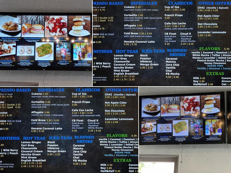 Molinos Coffee Redlands Menu