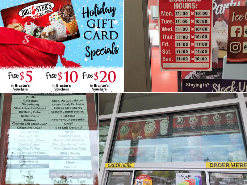 Bruster's Real Ice Cream Menu