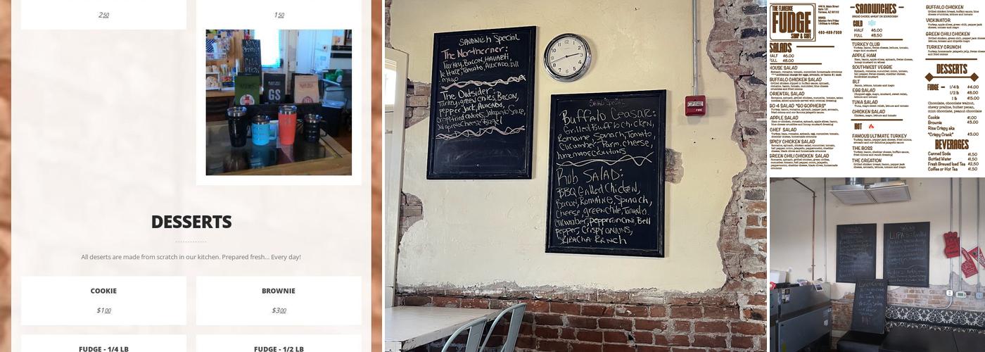 Florence Fudge Shop & Cafe Menu
