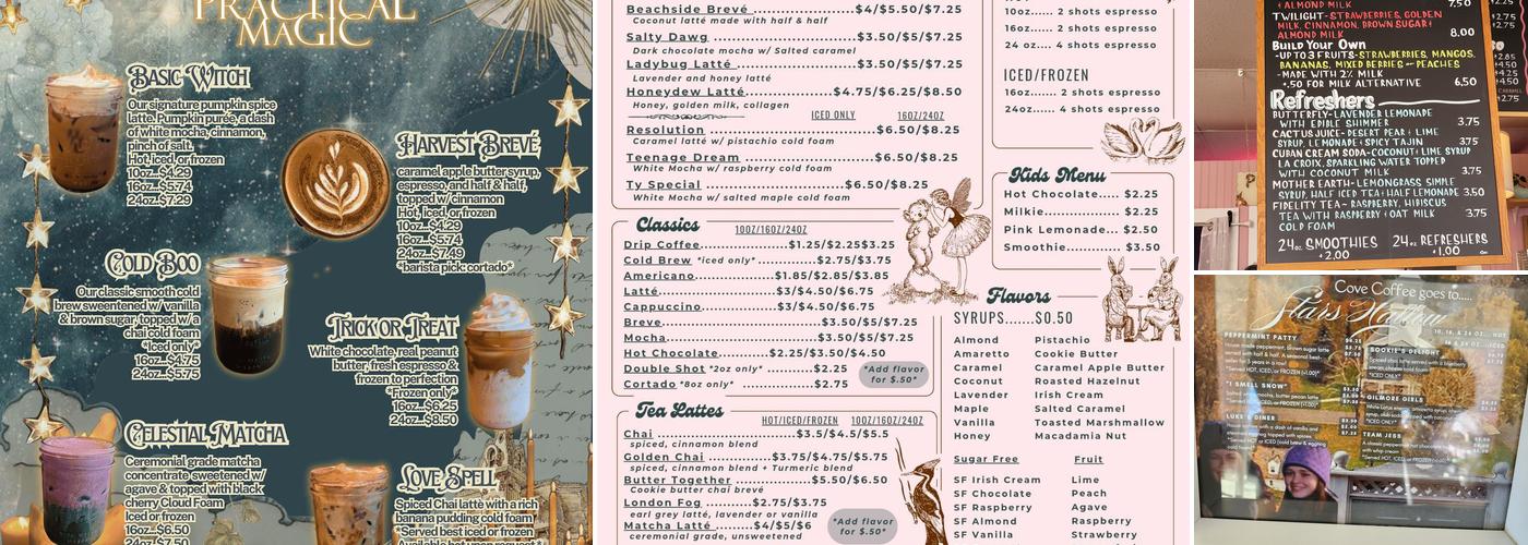 Cove Coffee Menu
