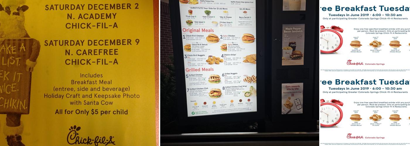 Chick-fil-A Menu