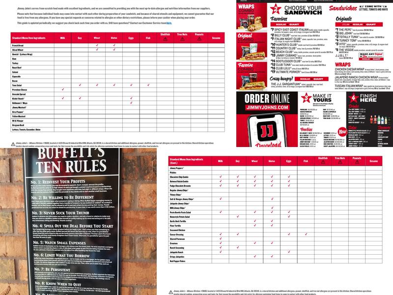 Jimmy John's Menu