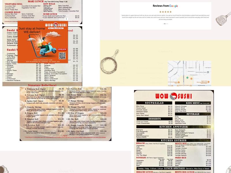 Wow Sushi (All You Can Eat) Menu