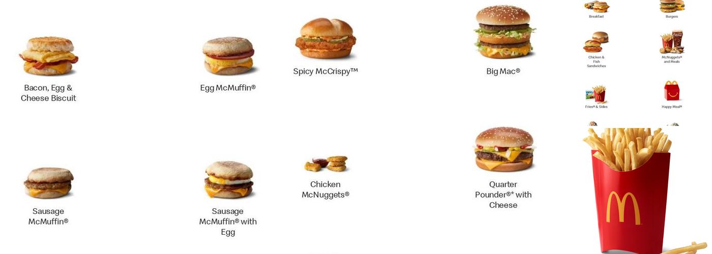 McDonald's Menu