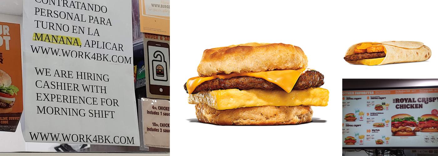 Burger King Menu