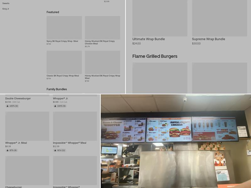 Burger King Menu
