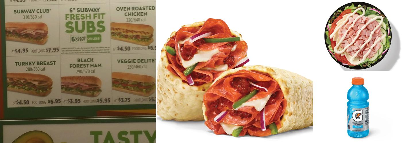 Subway Menu