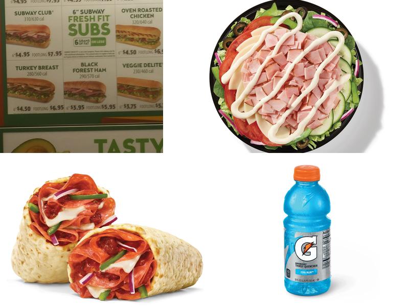 Subway Menu