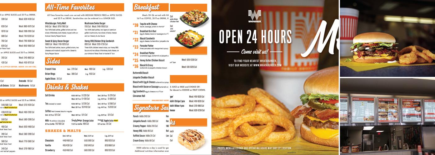 Whataburger Menu