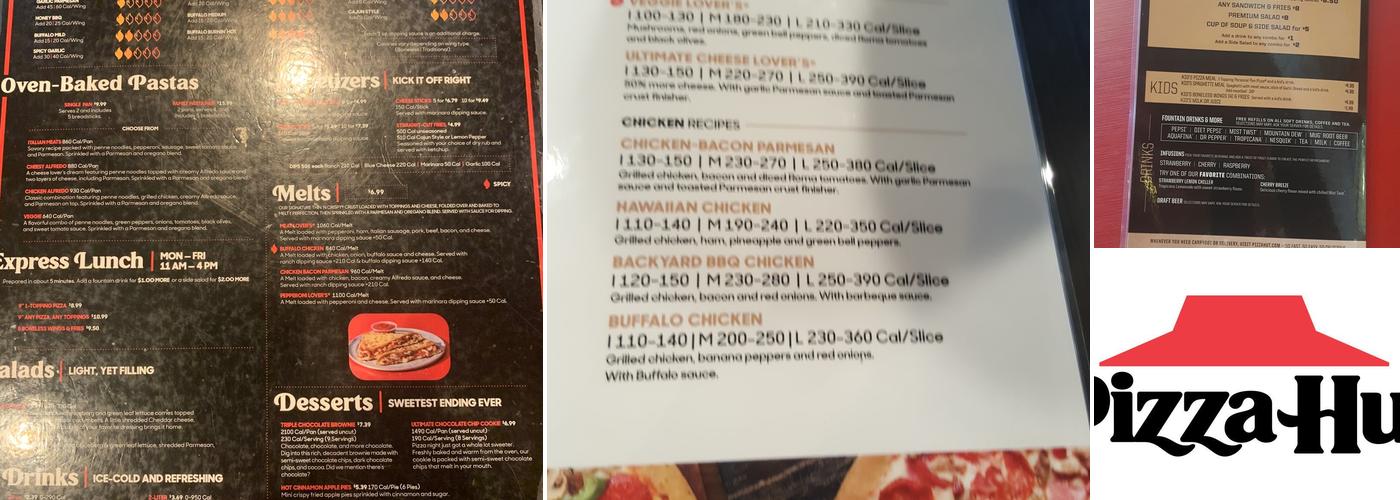 Pizza Hut Menu