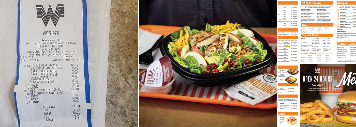 Whataburger Menu