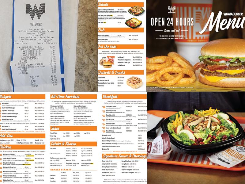 Whataburger Menu