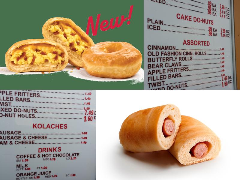 Shipley Do-Nuts Menu