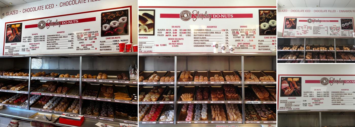 Shipley Do-Nuts Menu