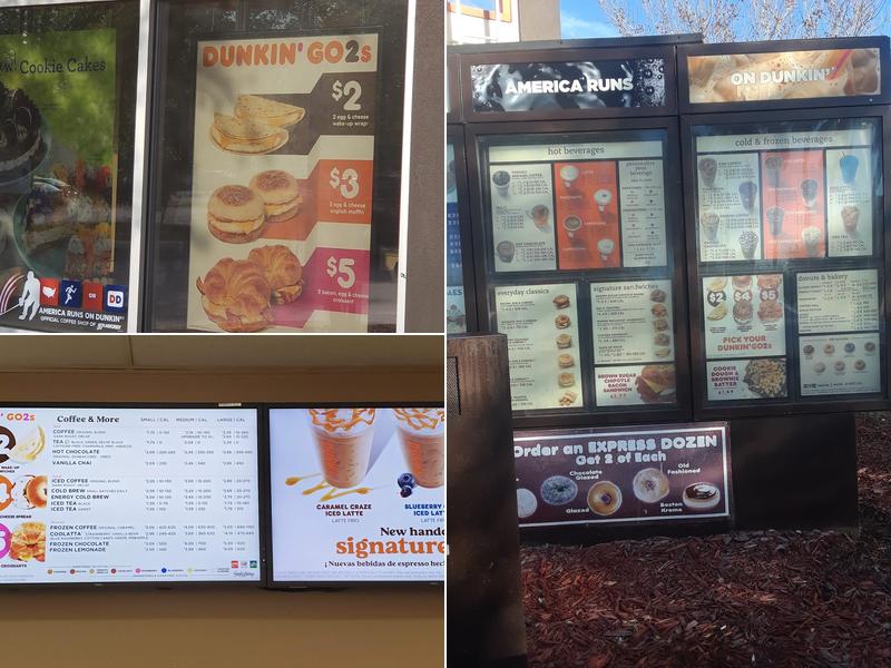 Dunkin' Menu