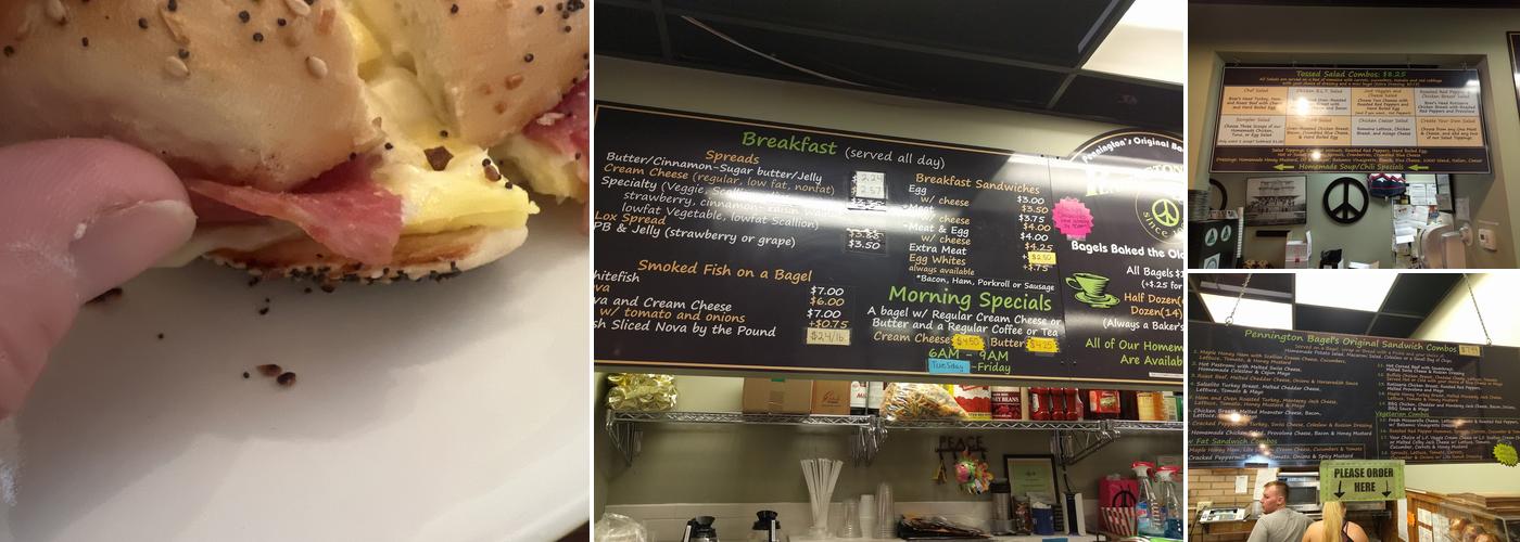 Pennington Bagel Menu
