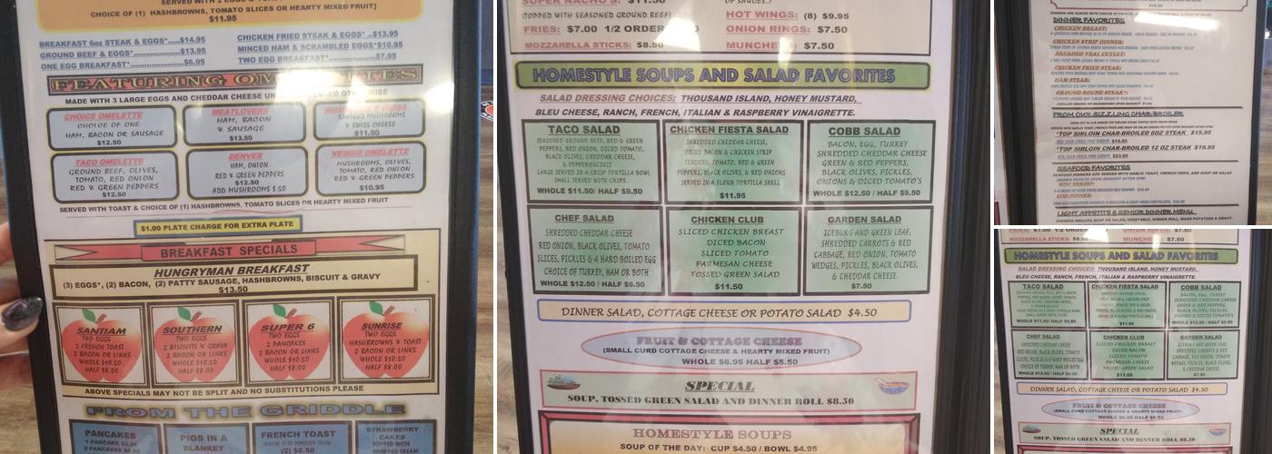 Appletree restaurant Menu