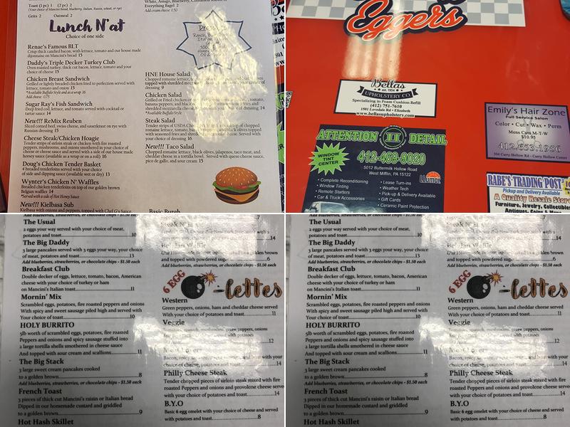 Ham N Eggers Diner Menu