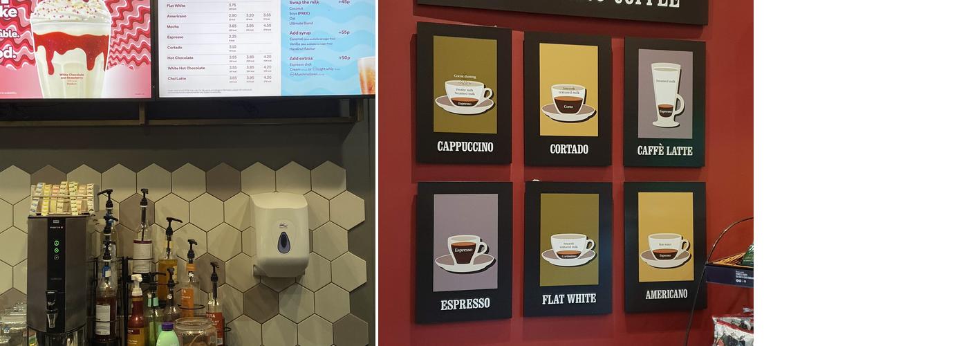 Costa Coffee Menu