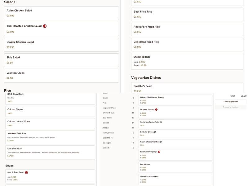 Charlie Chow's Dragon Grill Menu