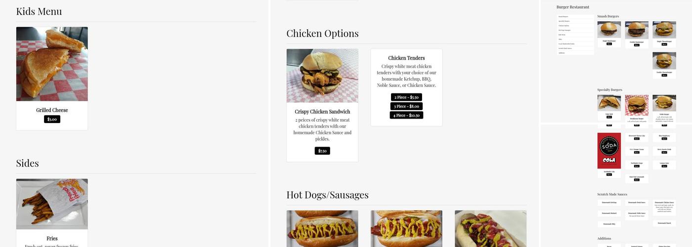 Noble Brothers Waterford Creamery Menu