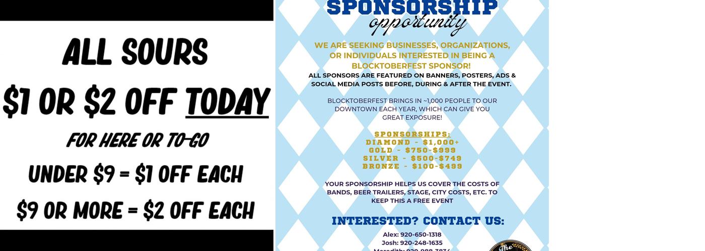 The Drafty Cellar Menu