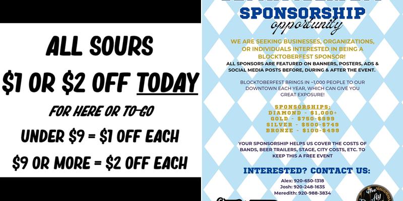 The Drafty Cellar Menu