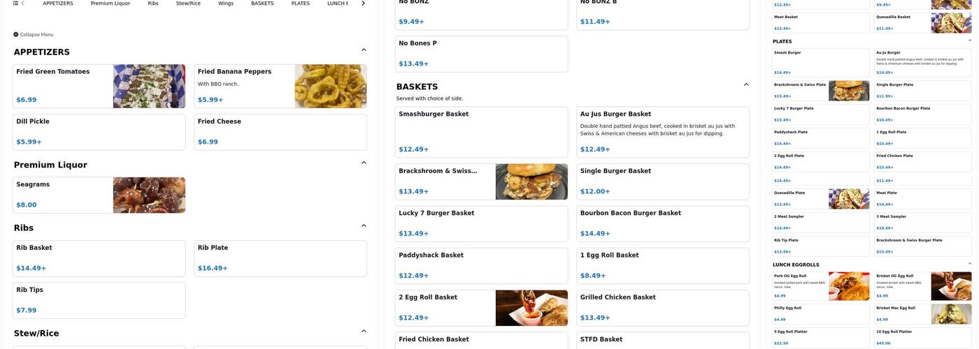 The Brack Shack Restaurant & Kick Yo Butt Catering Menu