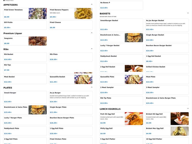 The Brack Shack Restaurant & Kick Yo Butt Catering Menu