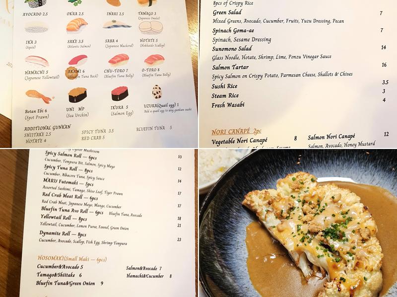 MARU Menu