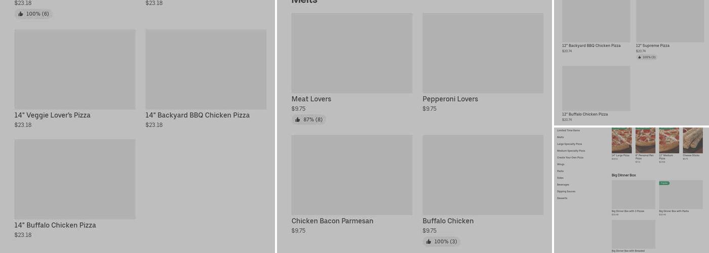 Pizza Hut Menu