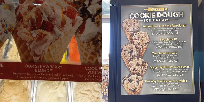 Cold Stone Creamery Wildlight Menu