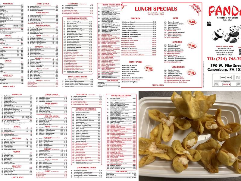 Panda Chinese Kitchen Menu