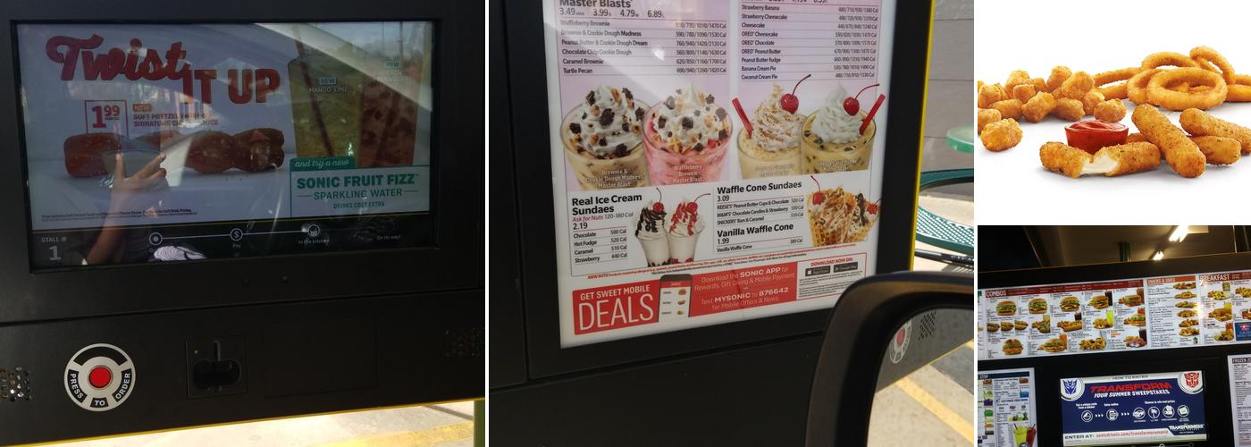 Sonic Drive-In Menu