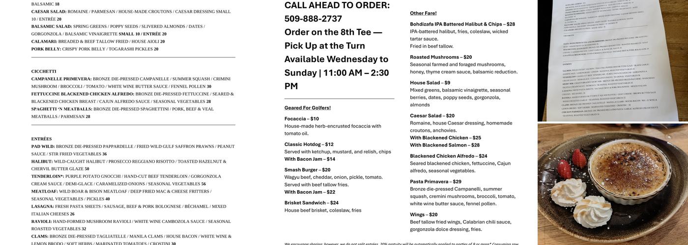 Wildflour Menu