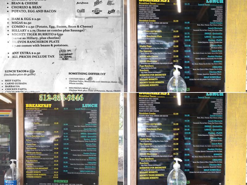 Flores Breakfast and Lunch Menu