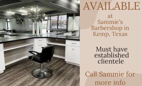 Sammie's Barber Shop 107 TX-274, Kemp Texas 75143